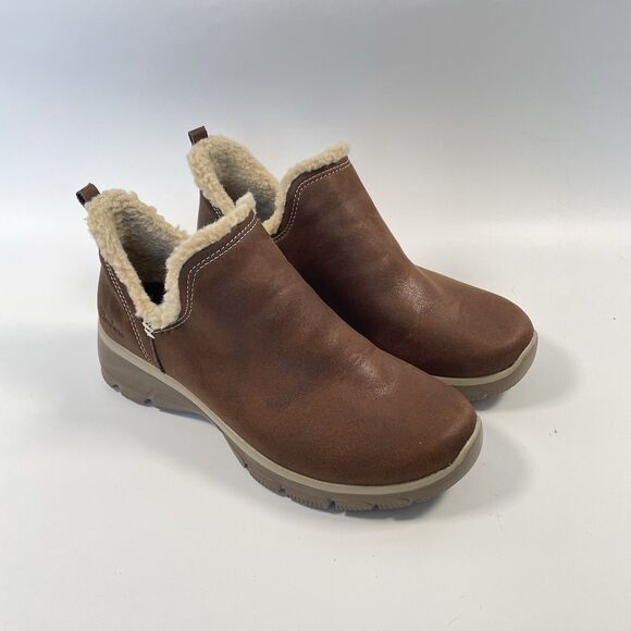 Skechers Easy Going Relaxed Fit Slip On Booties Womens Brown Size 8 - Picture 1 of 10